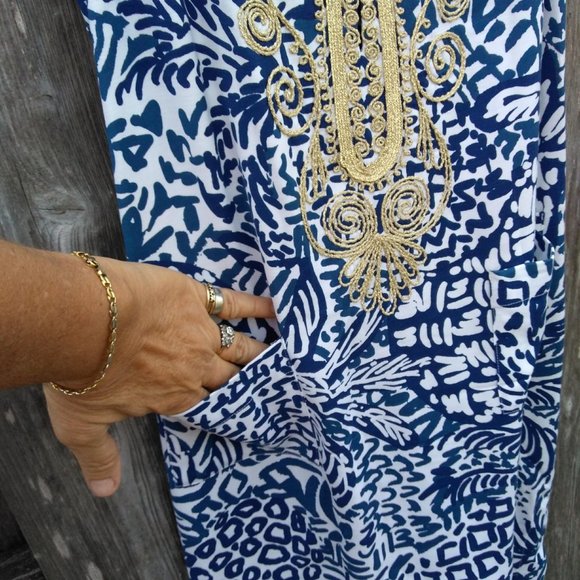 Lilly Pulitzer CARLOTTA SHIFT DRESS, Pockets Size 0 - Picture 4 of 8